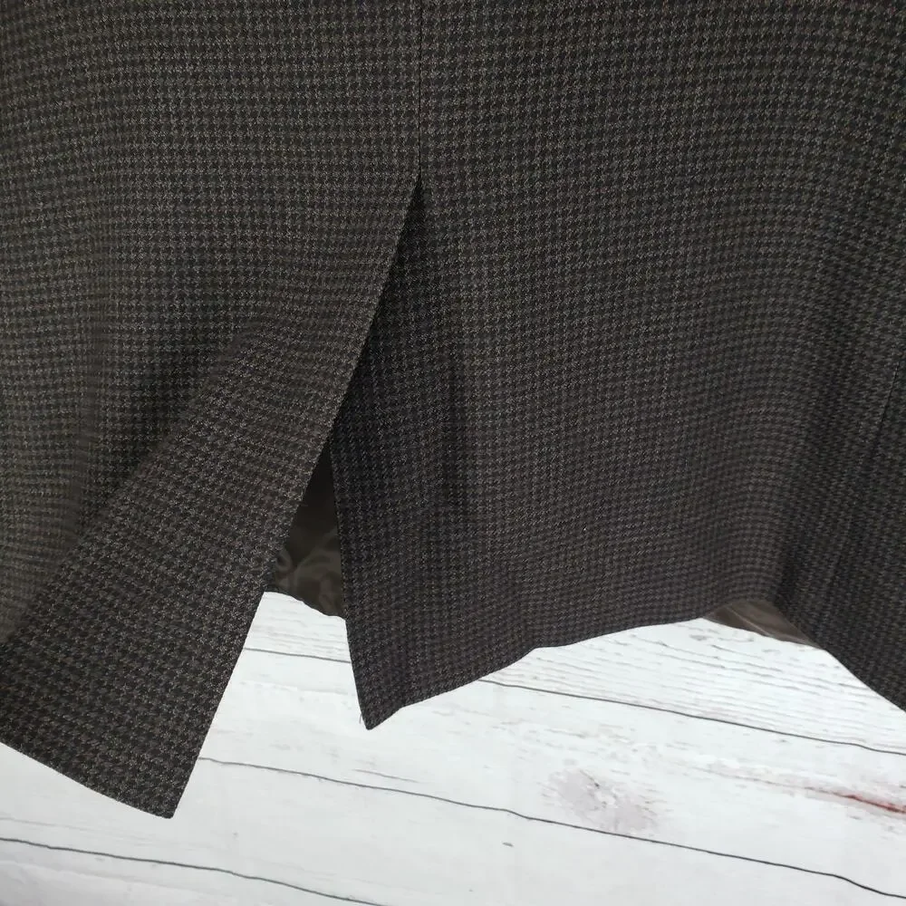 Lauren Ralph Lauren Hounds Tooth 100%Wool Sport Coat Blazer Jacket Size 46R